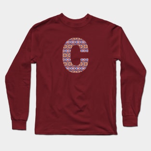 Monogram Letter C- geometric pattern Long Sleeve T-Shirt